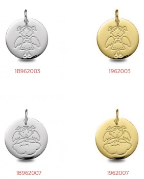 medallas comunion oro plata