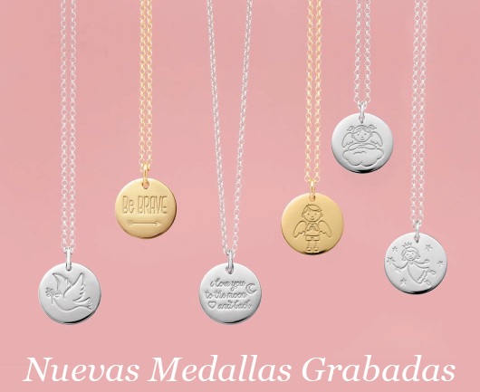 medallas comunion oro plata