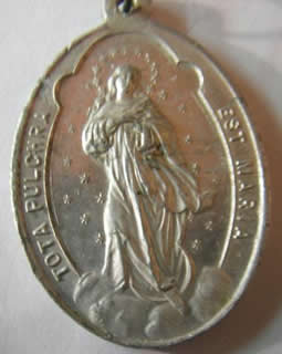 medalla inmaculada purisima