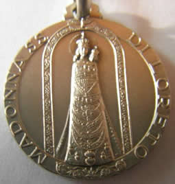 medalla virgen de loreto