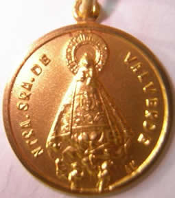 medalla virgen valverde